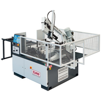 ELMAG MACC Metall-Bandsägemaschine, Modell SPECIAL 390 A CNC (Standard mit 1,5 m Zulauf-Rollbahn)