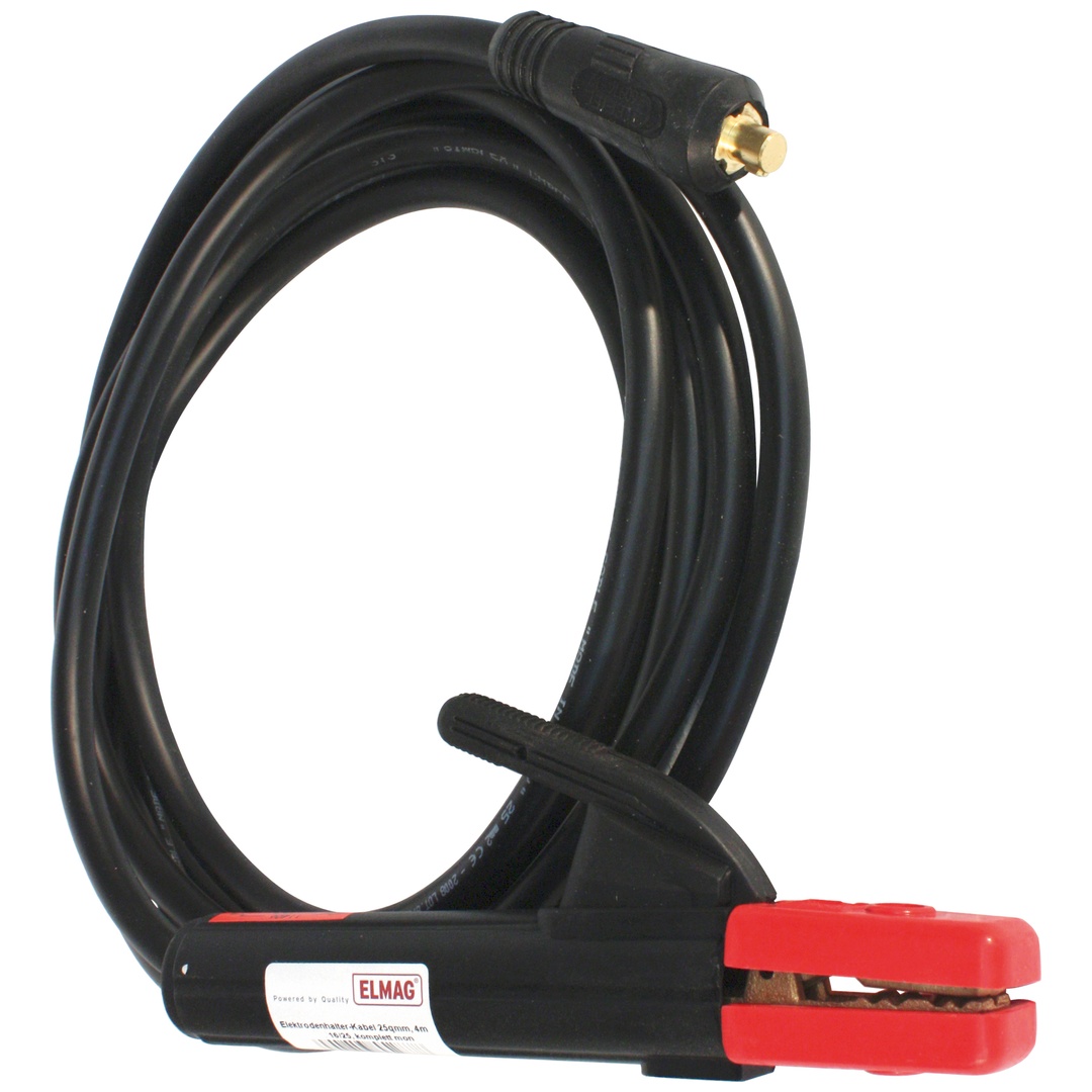 ELMAG Elektrodenhalter-Kabel 35mm2, 4 Meter, SteckerØ 13mm 35/50, komplett montiert