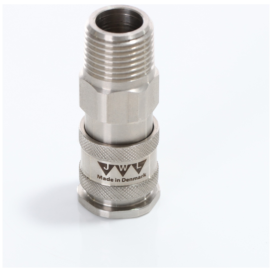 ELMAG Kupplung Edelstahl 316 JWL Serie 540 DN 7,8, AG 1/2 BSP (Lebensmittel)