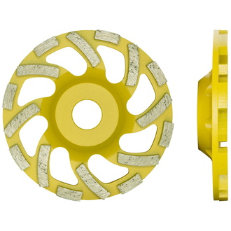 ELMAG DiaProfi-Schleiftopf PREMIUM-ABRASIV Ø125mm, Bohrung: 22,2mm (Estrich, abrasive Materialien)