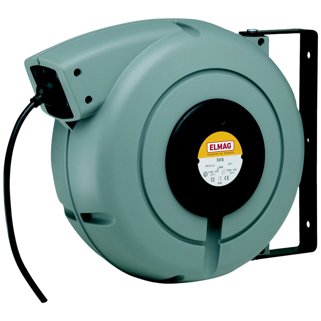 ELMAG Autom. Kabelaufroller ZECA, 7325 RNF, 17+2 Meter, 3x2,5 mm², IP 42 (ohne Zuleitung, Stecker und Kupplung)