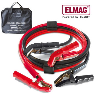 ELMAG Starthilfekabel-Set max. 1000 A, Polkl. vollisoliert, 2 x 5 m, 50 qmm