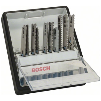 Bosch 10-tlg. Stichsägeblatt-Set Metal, Robust Line, T-Schaft