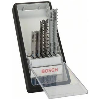 Bosch 6-tlg. Stichsägeblatt-Set Wood and Metal, Robust Line, Progressor, U-Schaft