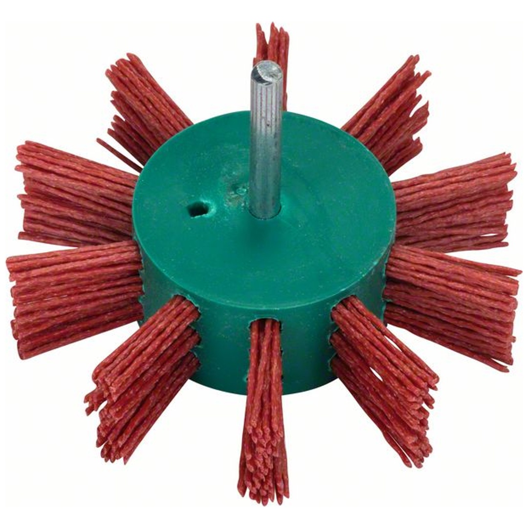 Bosch Fächerbürste für Bohrmaschinen, 100 mm, 1 mm, K80, 3500 U/min