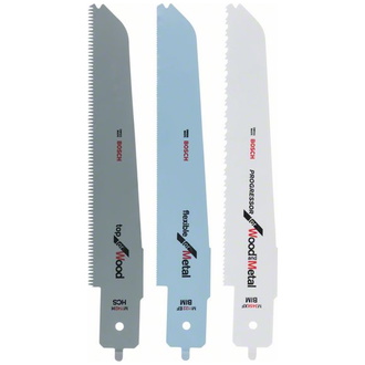 Bosch Stichsägeblatt-Set für Bosch-Multisäge, 3-tlg., für PFZ 500/550 E