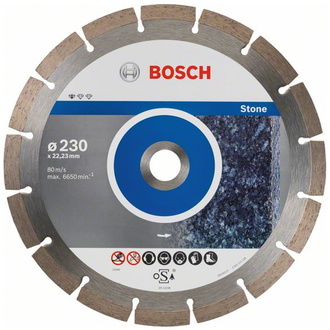 Bosch Diamanttrennscheibe Standard for Stone, 230 x 22,23 x 2,3 x 10 mm, 10er-Pack