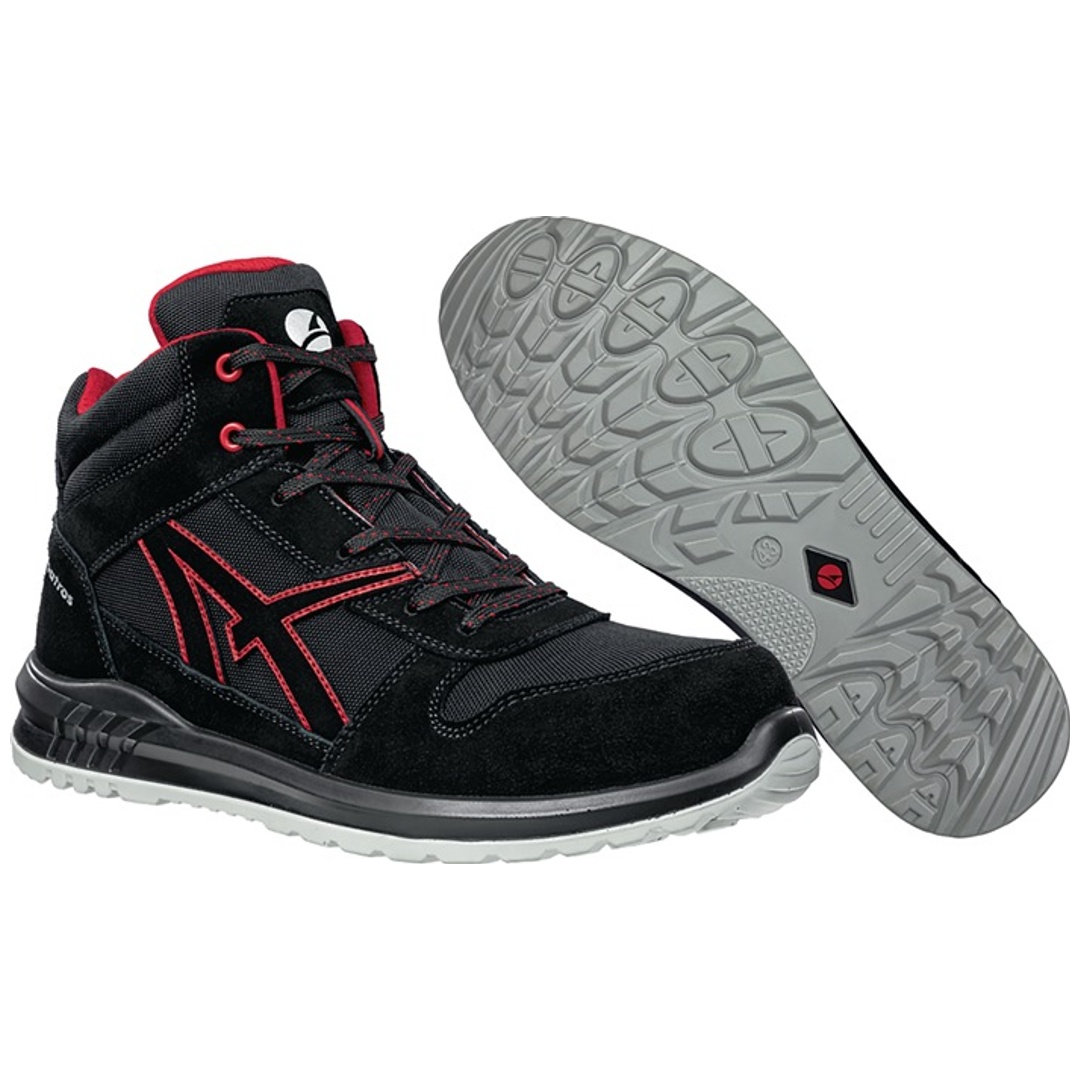Albatros Sicherheitshalbschuh CLIFTON MID S3 SRC Gr. 41 schwarz/rot