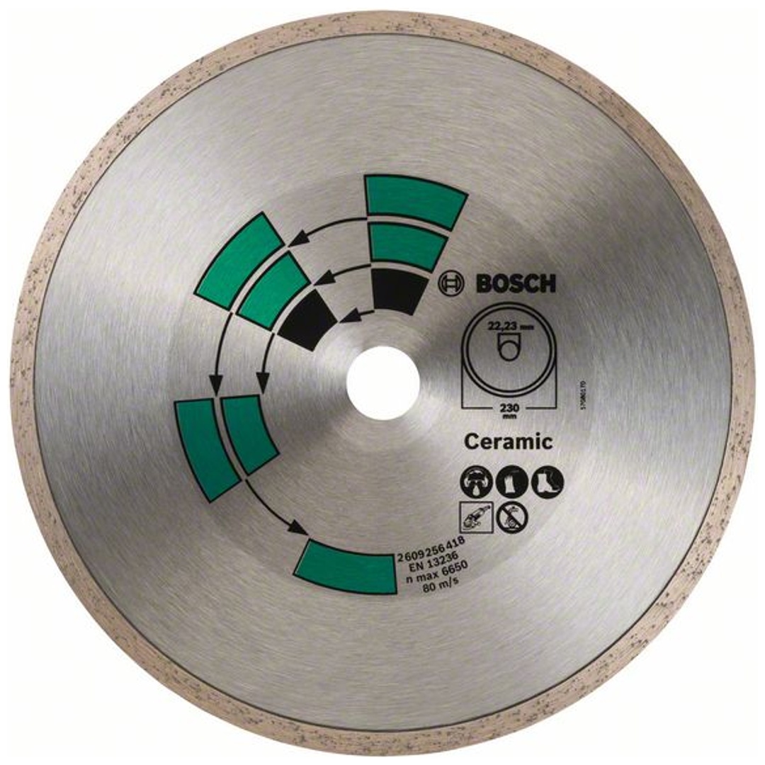 Bosch Diamanttrennscheibe Fliesen, 230 x 22 x 2,4 x 5,0 mm
