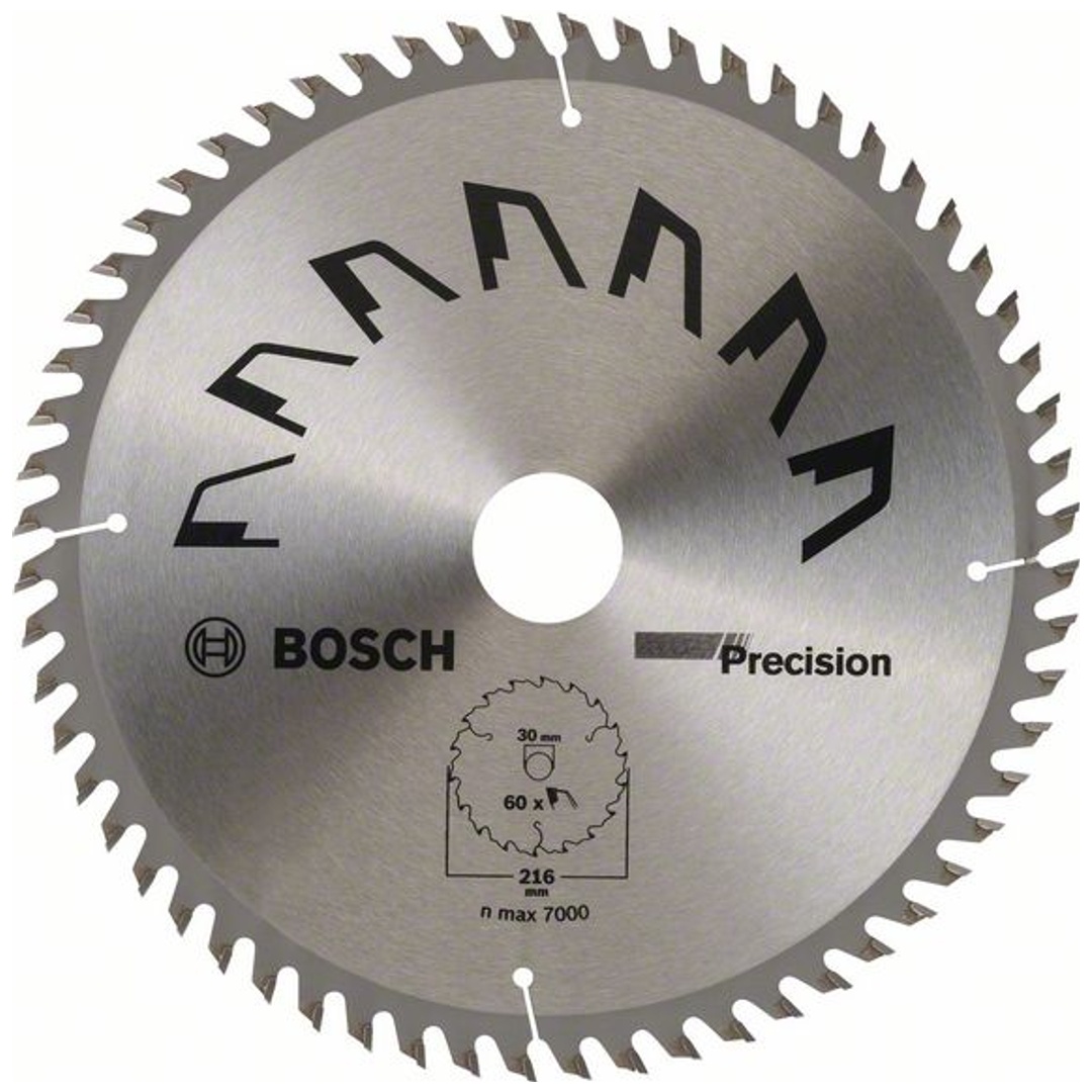 Bosch Kreissägeblatt PRECISION, DIY, 216 x 30 x 2,5 mm, 60