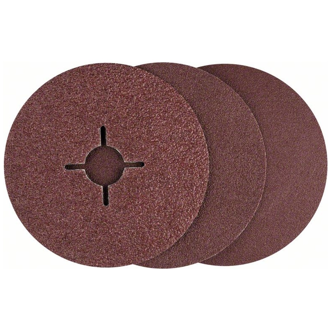 Bosch Fiberschleifscheiben-Set DIY für Winkelschleifer, 12-tlg., 115 mm, 36, 60, 100