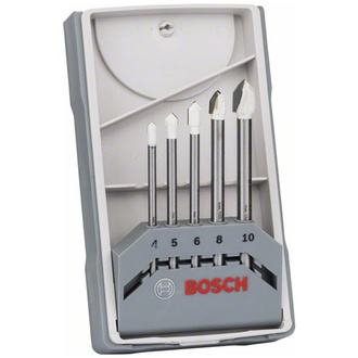 Bosch 5-tlg. CYL-9 Ceramic Fliesenbohrer-Set, 4, 5, 6, 8, 10 mm