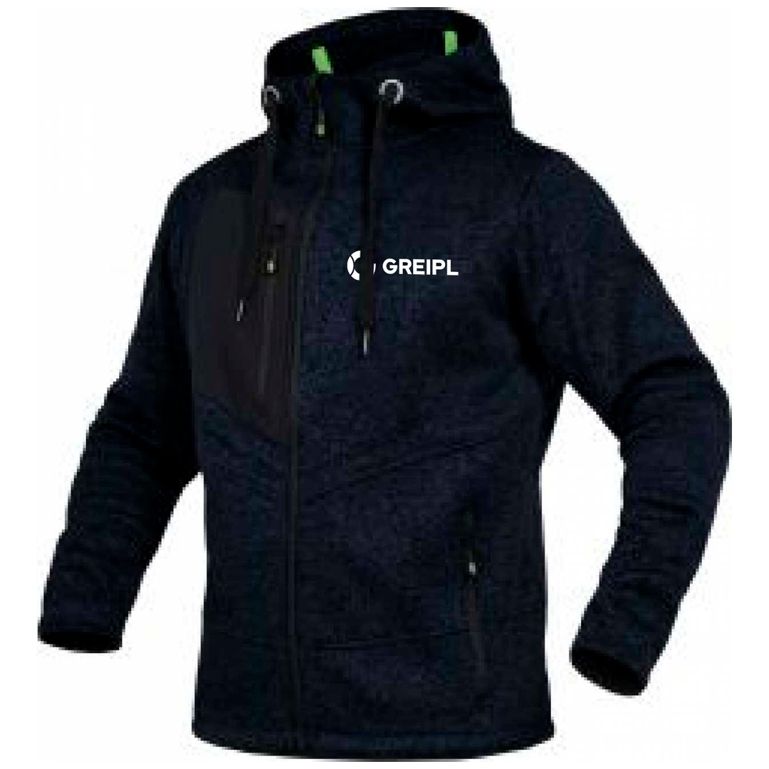 Leibwächter Strickjacke CASTJ Gr. S marine mit GREIPL Bruststick