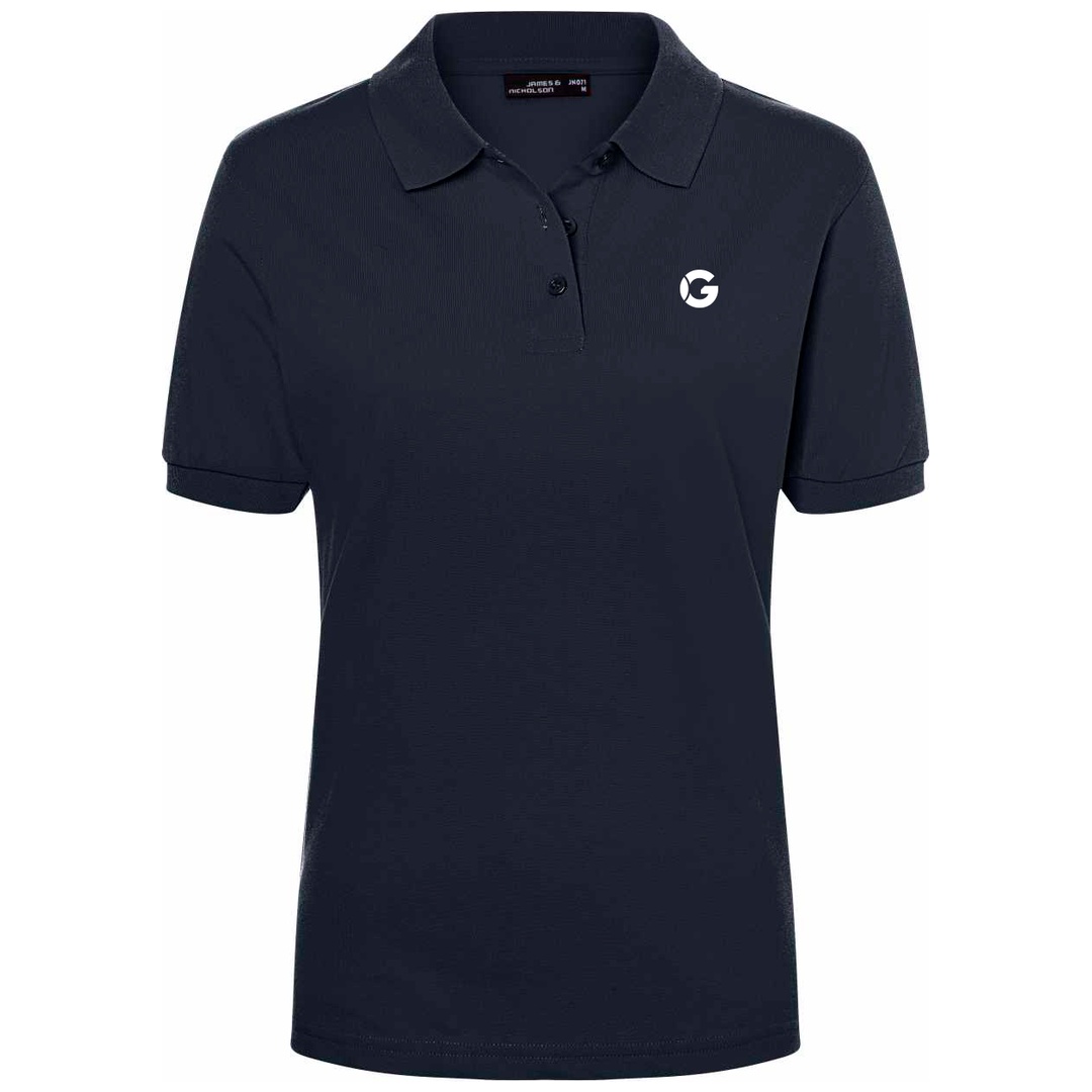 James & Nicholson Poloshirt JN071 195g/qn Gr. XL navy mit GREIPL Brust- und Nackenlogo