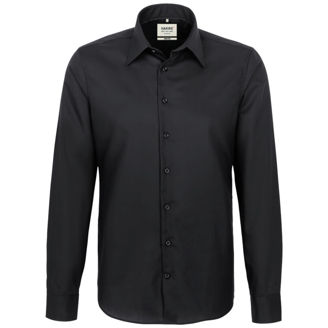Hakro Herren Hemd Business Regular Fit #105 Gr. 3XL schwarz