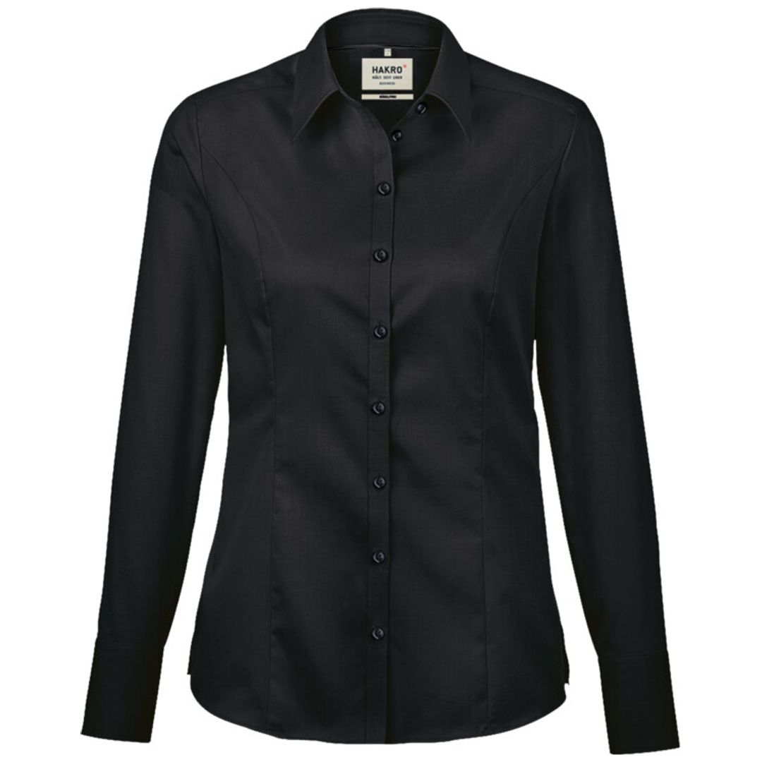 HAKRO Hakro-106 Bluse Business Damen Gr. XL schwarz