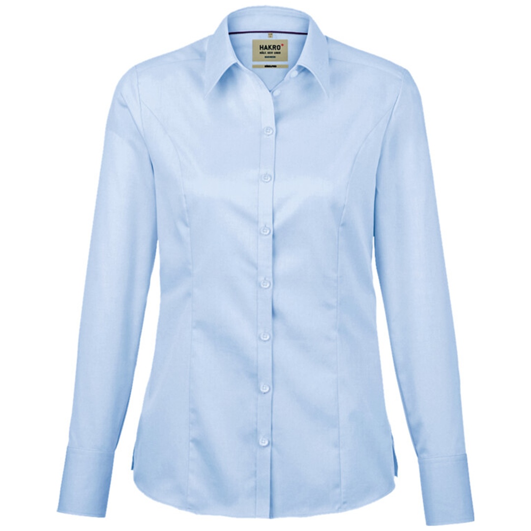 HAKRO Hakro-106 Bluse Business Damen Gr. XL himmelblau