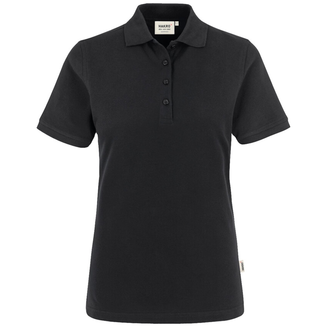 HAKRO Poloshirt Classic Damen #110  Gr. S schwarz