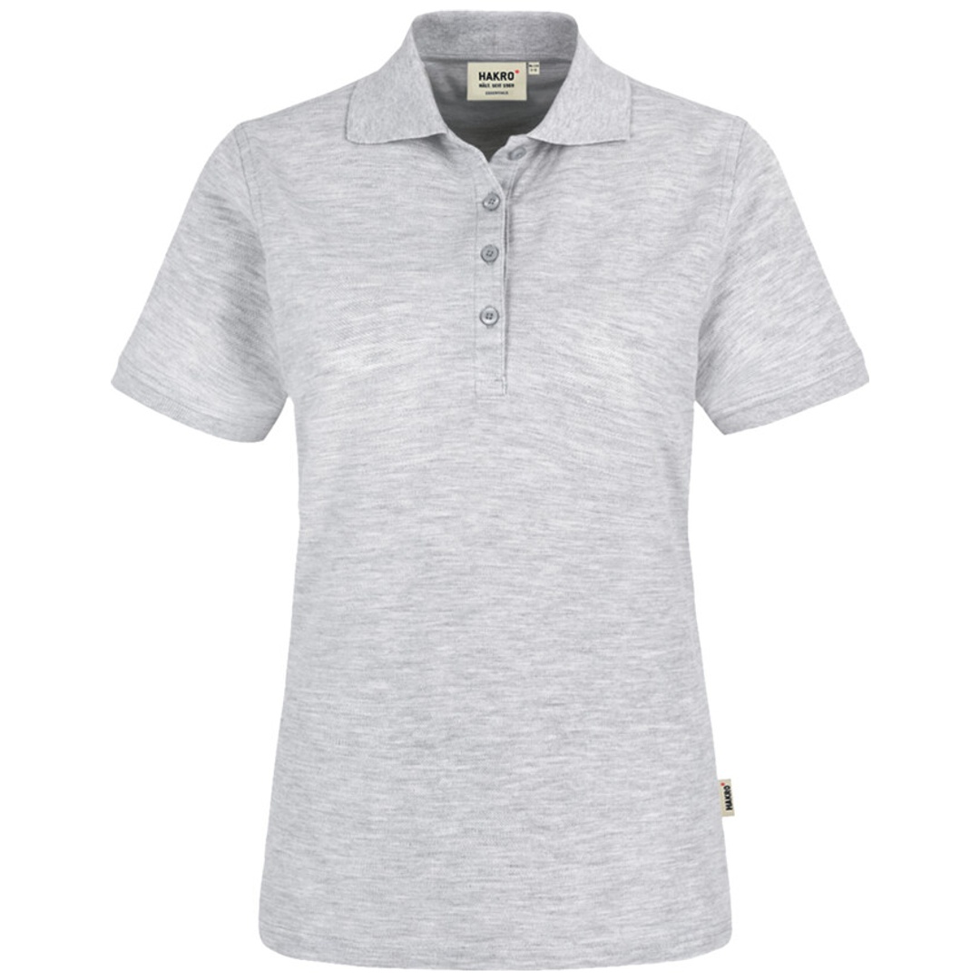 HAKRO Poloshirt Classic Damen #110  Gr. S ash-meliert