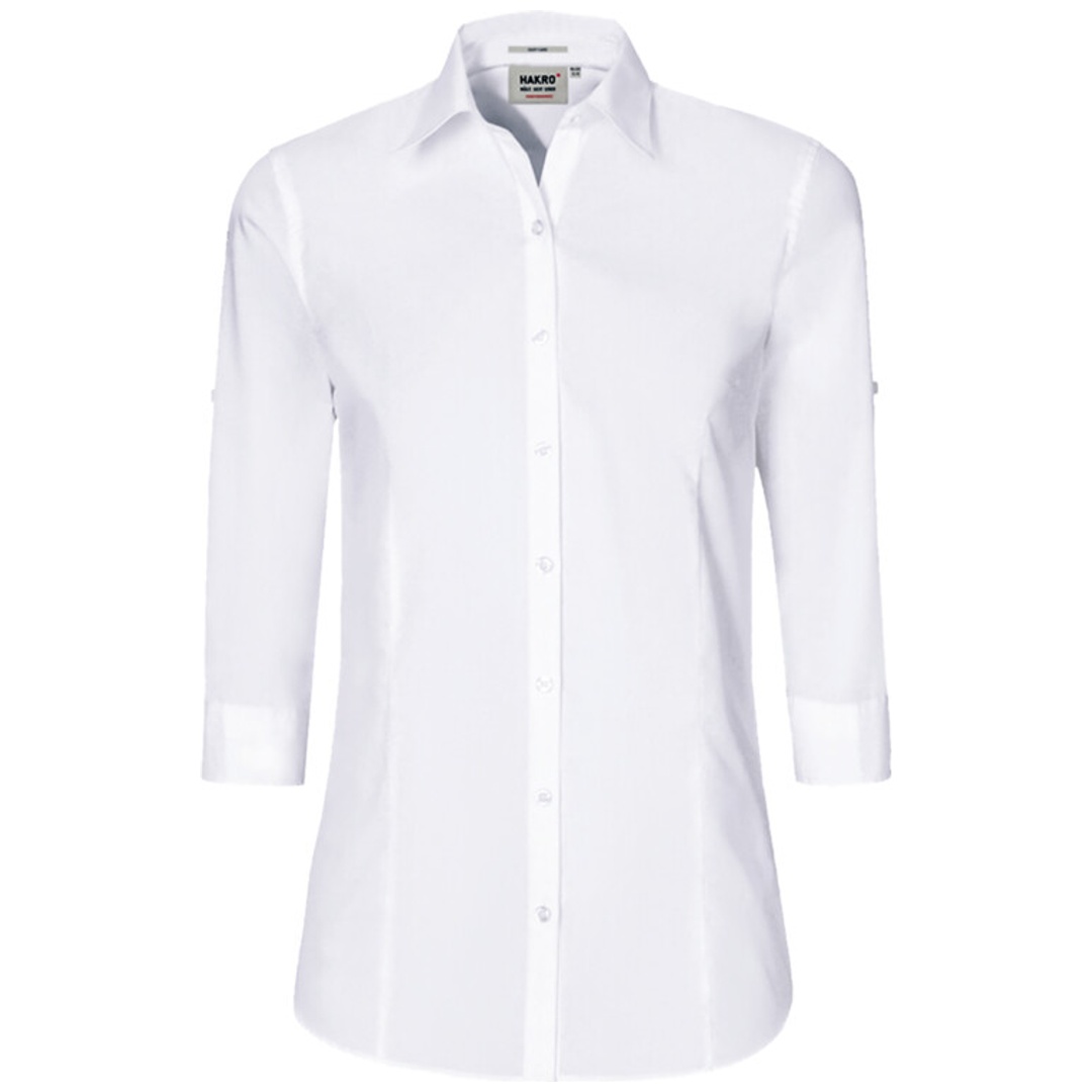 HAKRO Damen Bluse 3/4 Arm Vario Performance #120 Gr. 4XL weiß