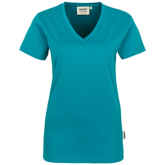 HAKRO V-T-Shirt Classic Damen #126 Gr. M smaragd