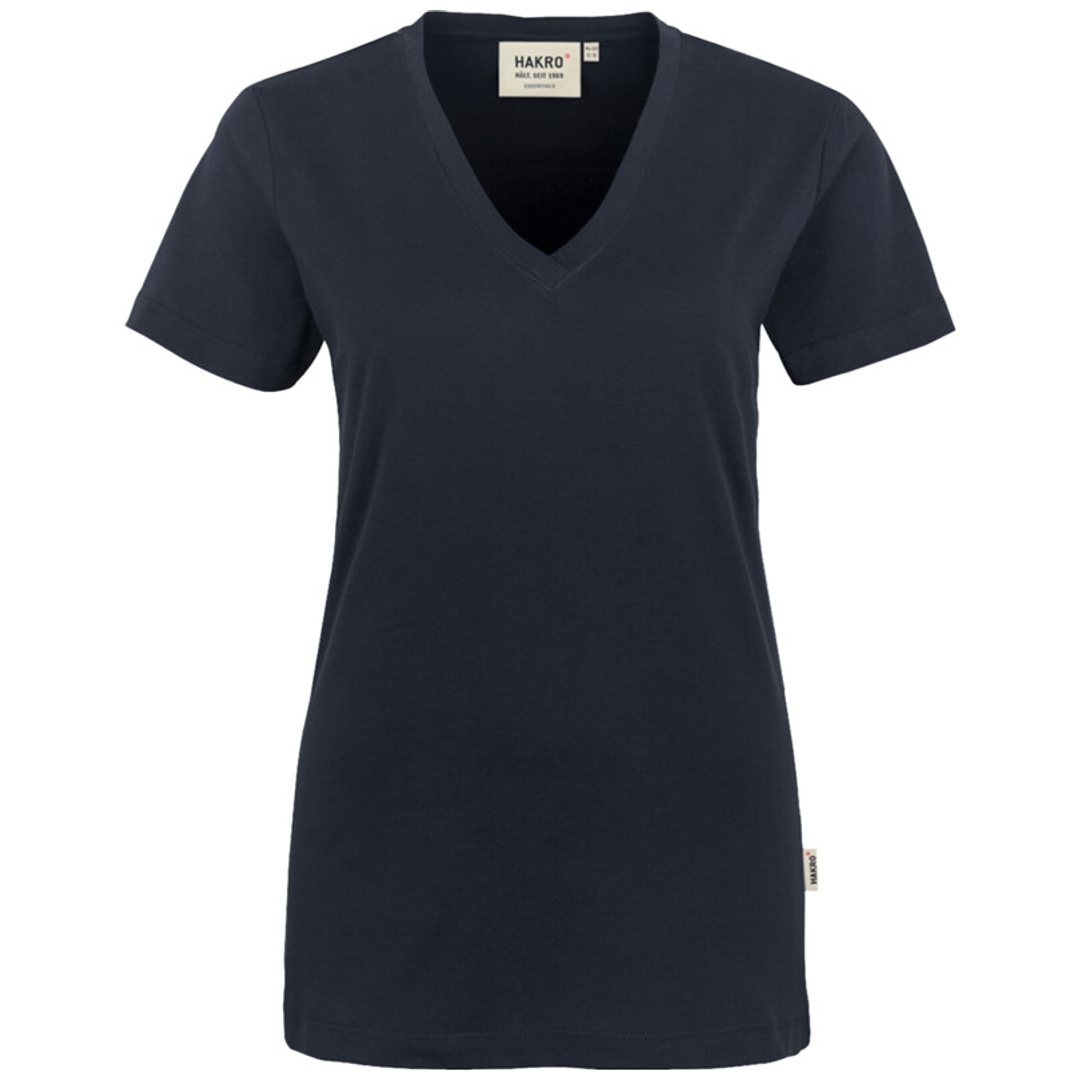 HAKRO V-T-Shirt Classic Damen #126 Gr. L tinte