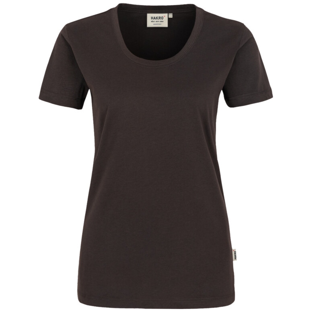 HAKRO T-Shirt Classic Damen #127 Gr. M schokolade