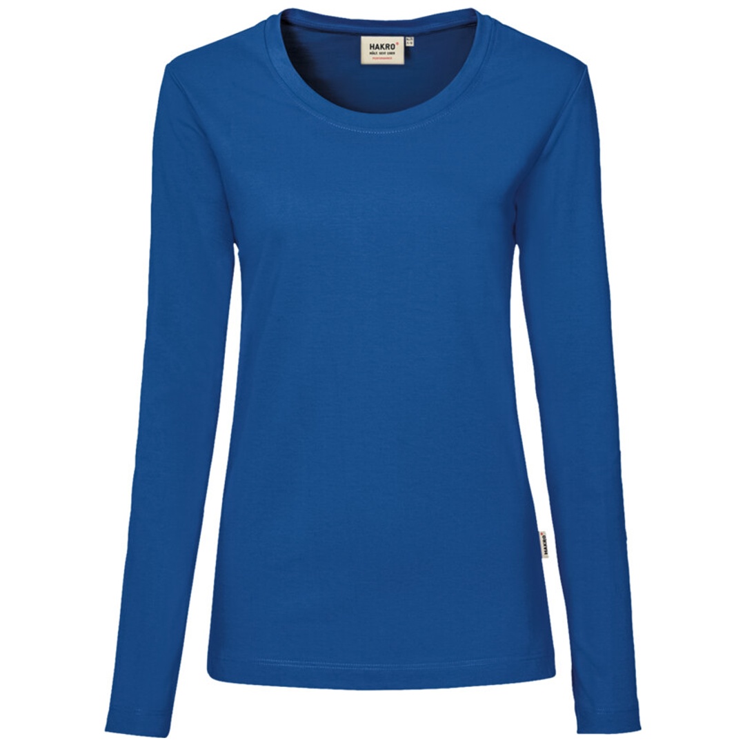 HAKRO Damen-Longsleeve Performance #179 Gr. L royalblau