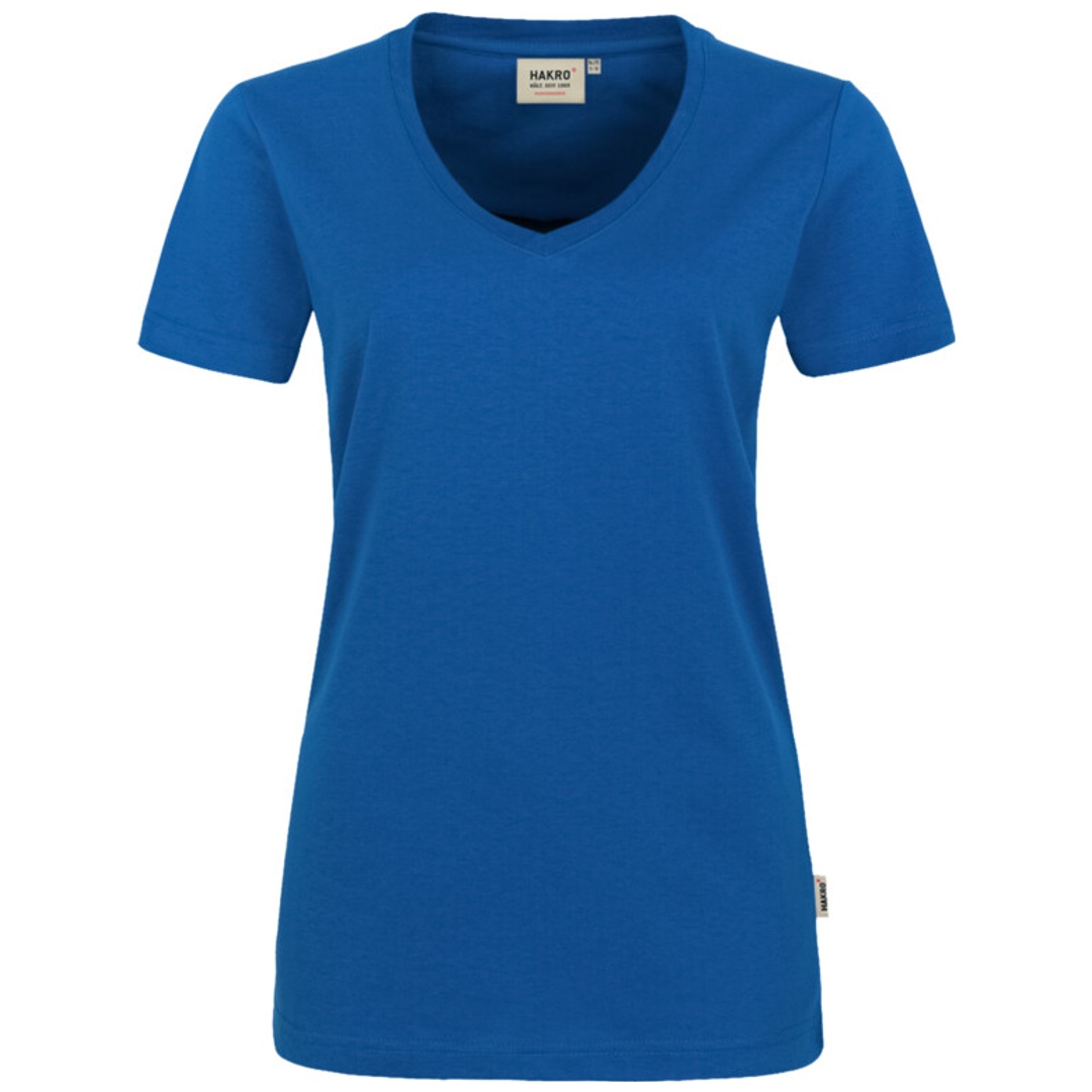HAKRO V-T-Shirt Mikralinar Damen #181 Gr. XS royalblau