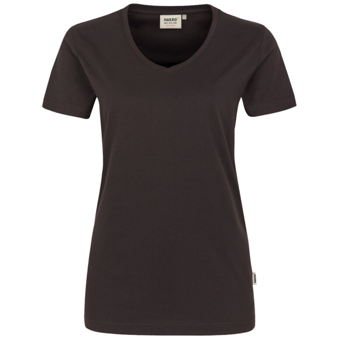 HAKRO V-T-Shirt Mikralinar Damen #181 Gr. 6XL schokolade