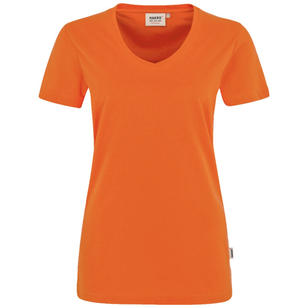 HAKRO V-T-Shirt Mikralinar Damen #181 Gr. 5XL orange