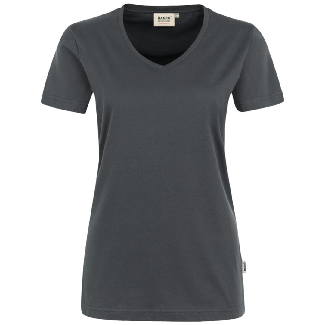HAKRO V-T-Shirt Mikralinar Damen #181 Gr. 3XL anthrazit