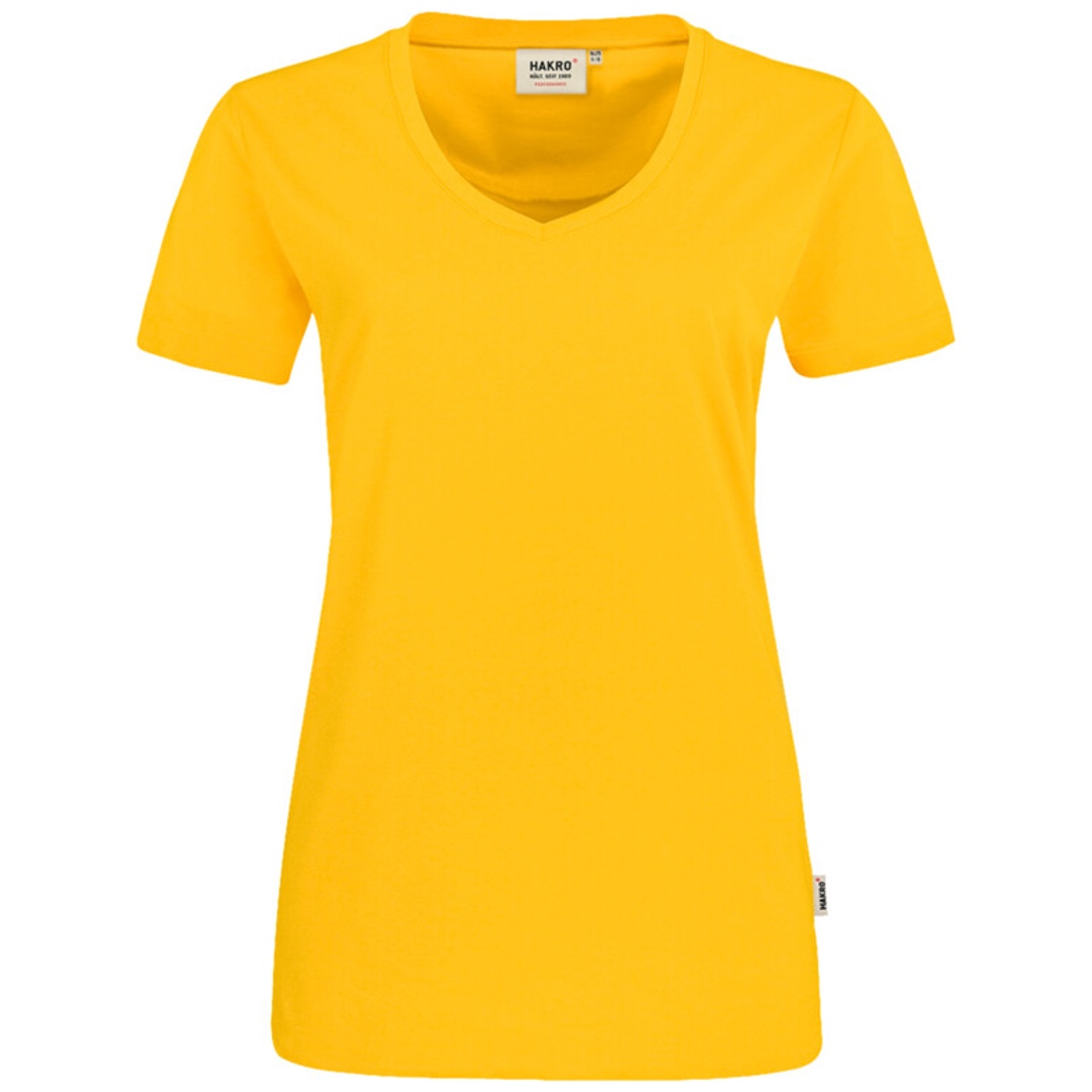 HAKRO V-T-Shirt Mikralinar Damen #181 Gr. XL sonne