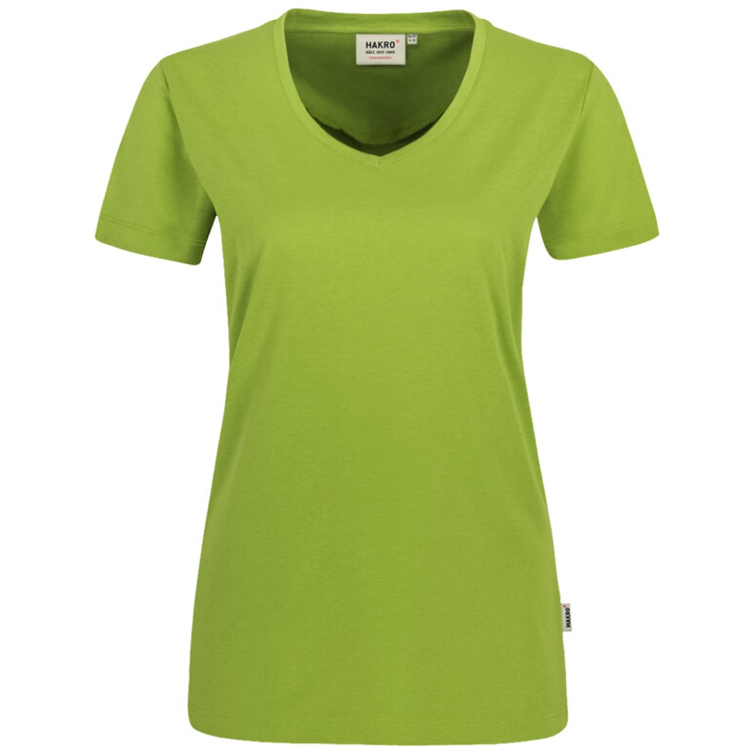 HAKRO V-T-Shirt Mikralinar Damen #181 Gr. M kiwi