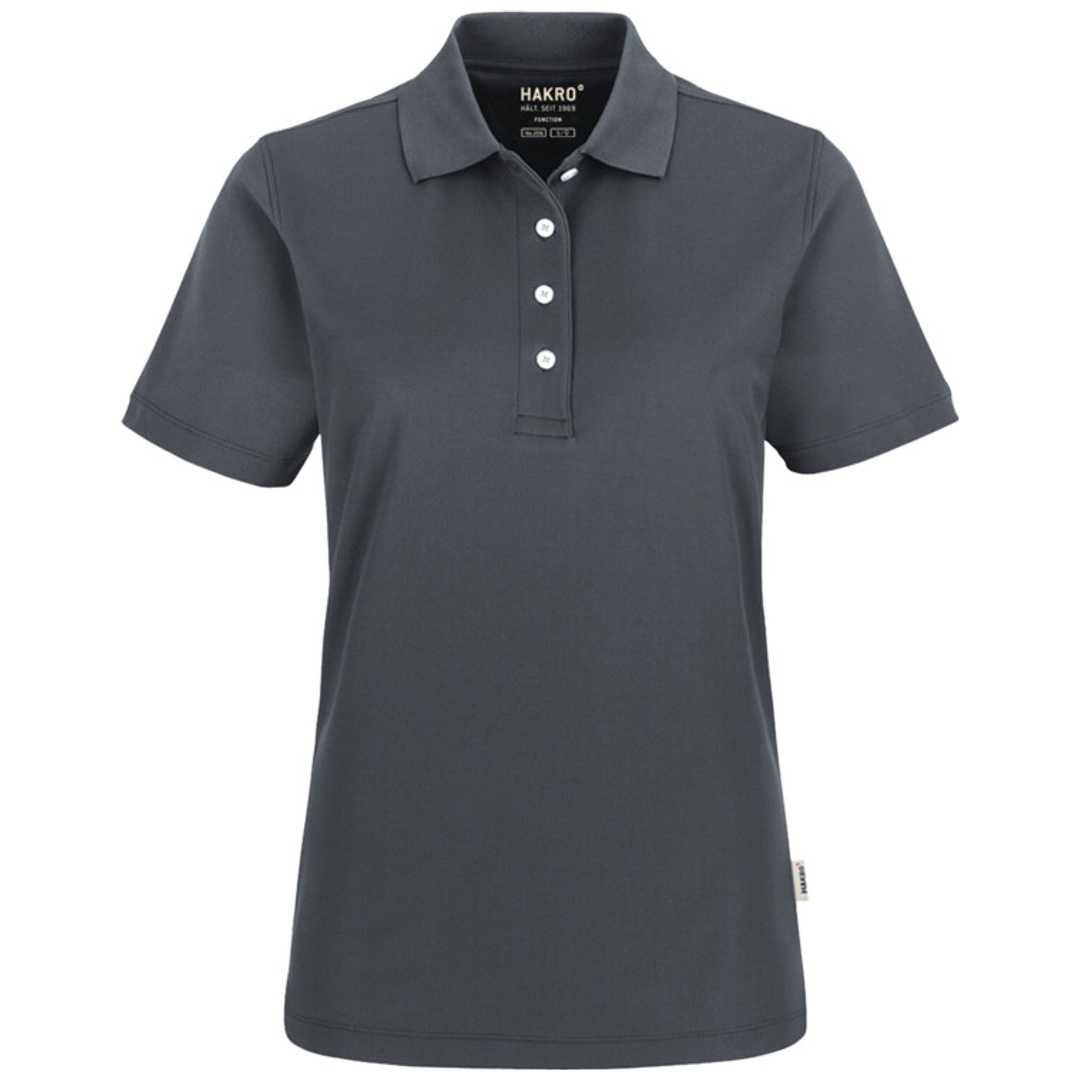 HAKRO Poloshirt Coolmax #206 Damen Gr. 2XL anthrazit