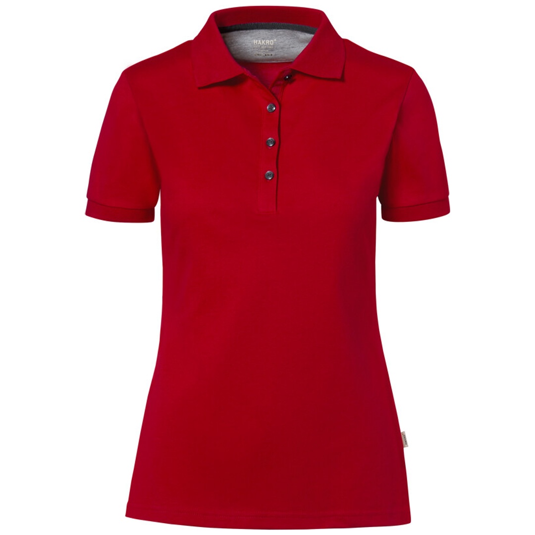 HAKRO Poloshirt Cotton-Tec Damen #214 Gr. 2XL rot