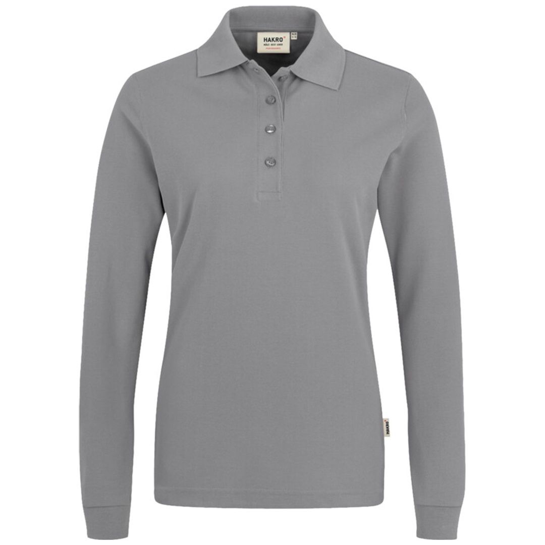 HAKRO Longsleeve Poloshirt Performance Damen #215 Gr. 3XL titan