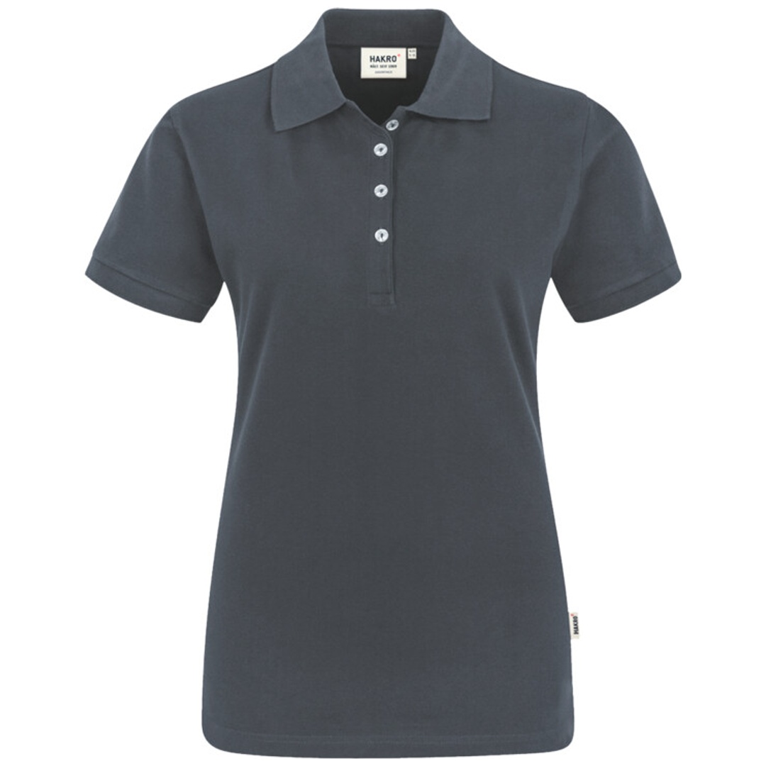 HAKRO Poloshirt Stretch Damen #222 Gr. 3XL anthrazit