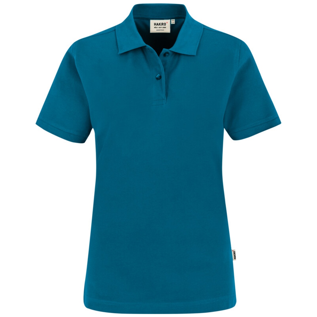 HAKRO Poloshirt Top Damen #224 Gr. M petrol