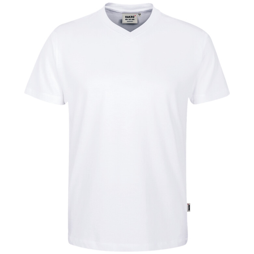HAKRO V-T-Shirt Classic Herren #226 Gr. L weiß