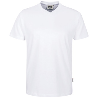 HAKRO V-T-Shirt Classic Herren #226 Gr. M weiß