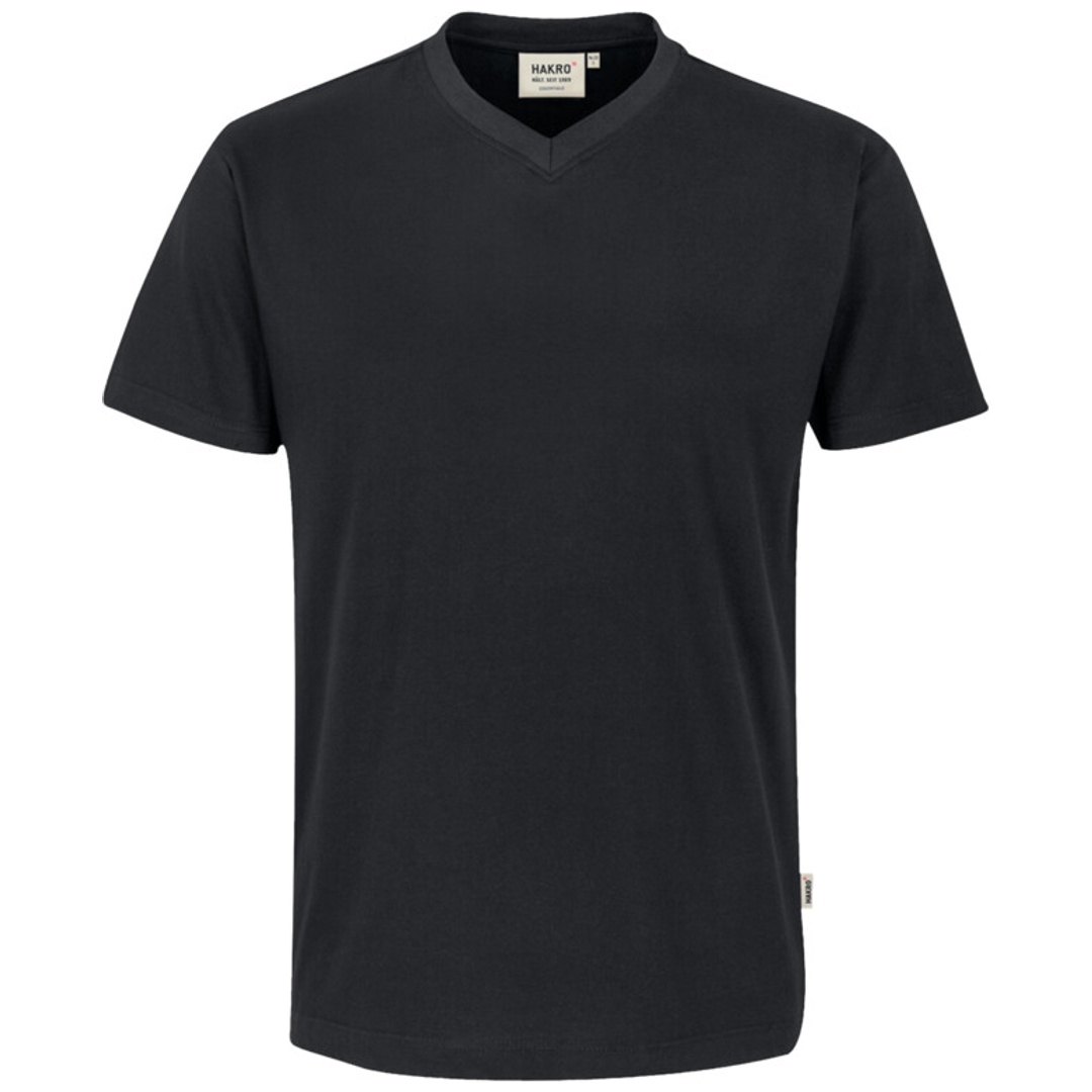 HAKRO V-T-Shirt Classic Herren #226 Gr. S schwarz