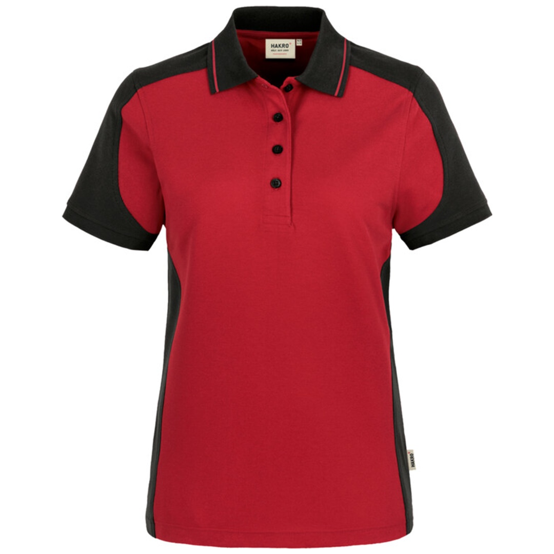 Hakro Damen Poloshirt Contrast Performancer #239 Gr. 6XL rot