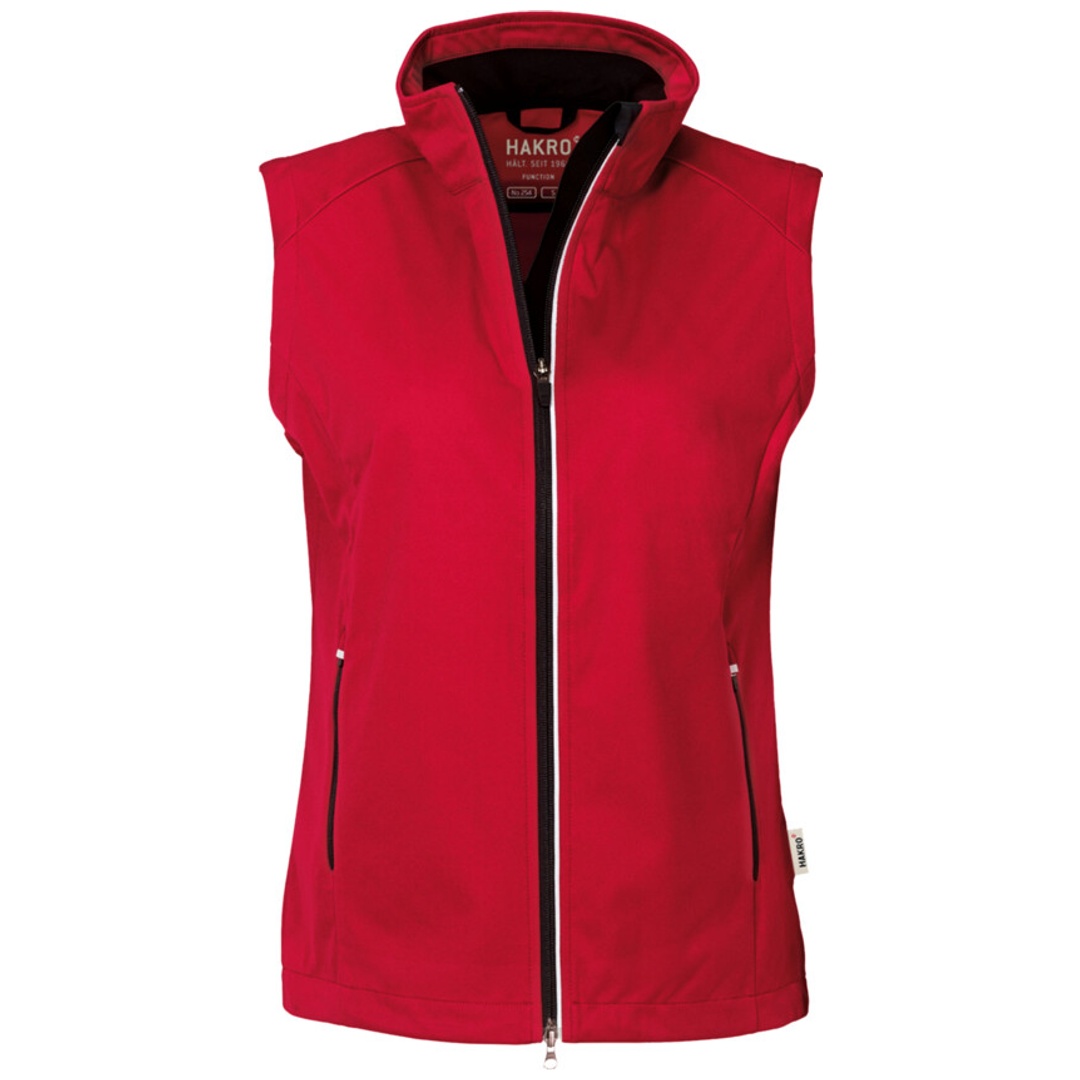 HAKRO Women-Light-Softshell-Weste Sarina #254 Gr. L rot