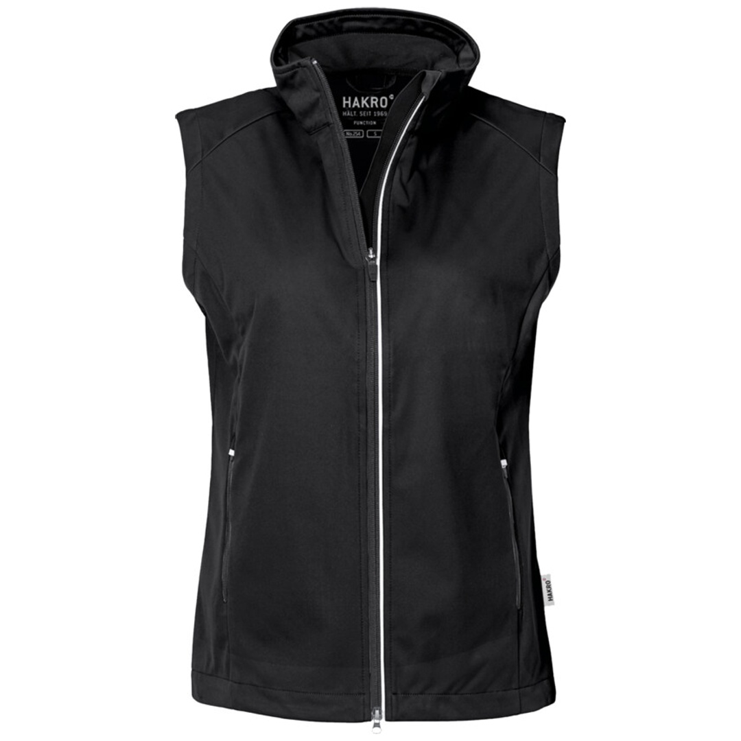 HAKRO Women-Light-Softshell-Weste Sarina #254 Gr. XL schwarz