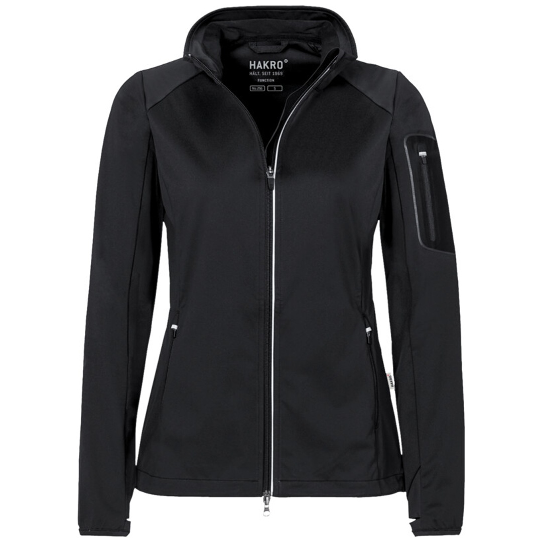Hakro Damen Light Softshell Jacke Sidney #256 Gr. 5XL schwarz