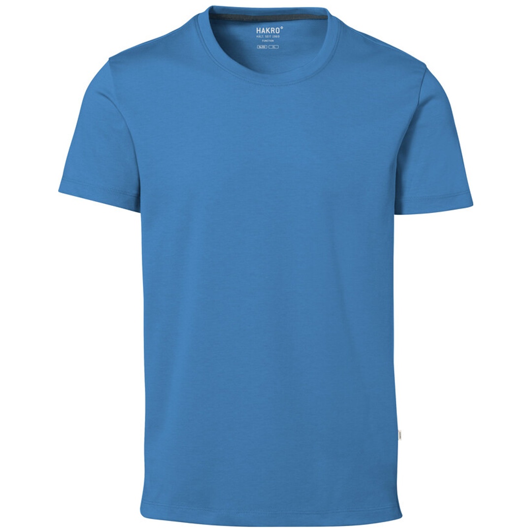 HAKRO Cotton Tec T-Shirt Herren #269 Gr. L malibublau