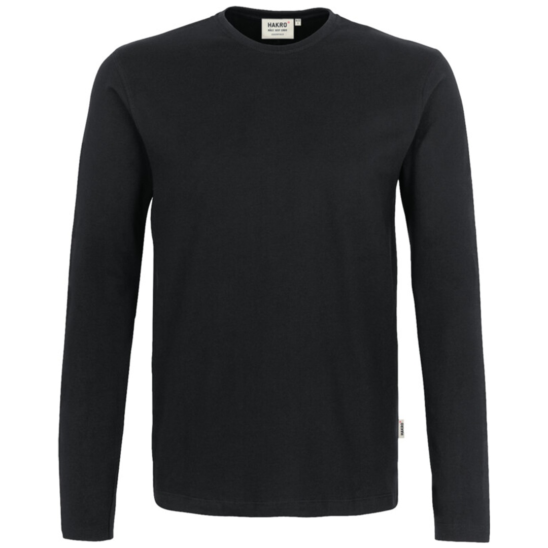 HAKRO Langarmshirt Heavy Herren #278 Gr. XL schwarz
