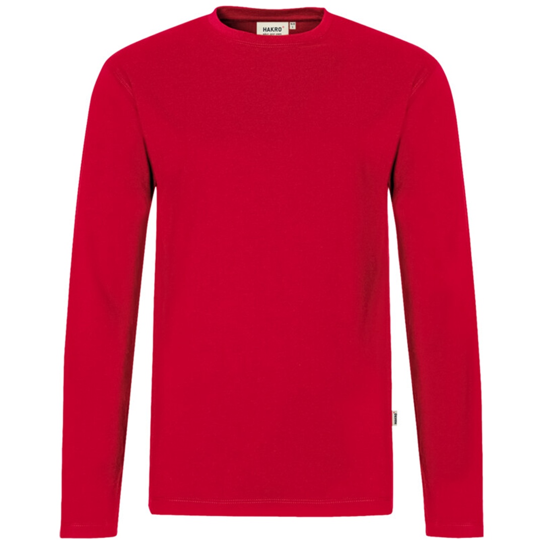 HAKRO Longsleeve Performance Herren #279 Gr. S rot