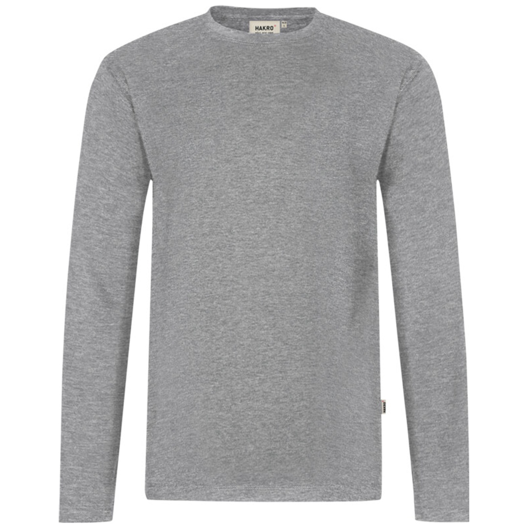 HAKRO Longsleeve Performance Herren #279 Gr. 6XL grau-meliert